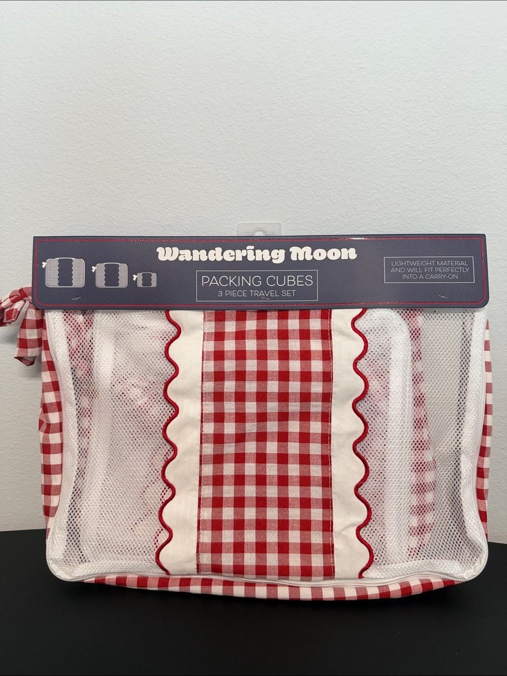Wandering Moon | Red Gingham Travel Packing Set (14 pc) ♥️ - Picture 2 of 14